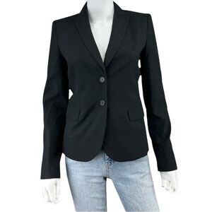 Ann Taylor Black Wool Blazer Size 0